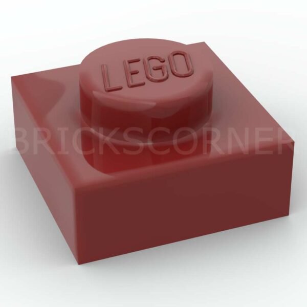 LEGO® Plaque 1 x 1 - 3024 - Rouge Foncé