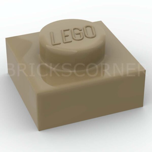 LEGO® Plaque 1 x 1 - 3024 - Beige Foncé