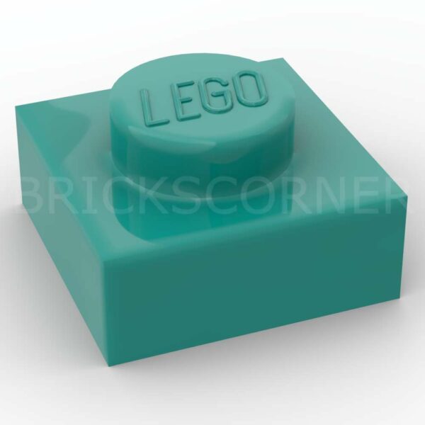 LEGO® Plaque 1 x 1 - 3024 - Turquoise Foncé