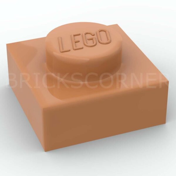 LEGO® Plaque 1 x 1 - 3024 - Nougat Moyen