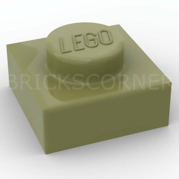 LEGO® Plaque 1 x 1 - 3024 - Vert Olive