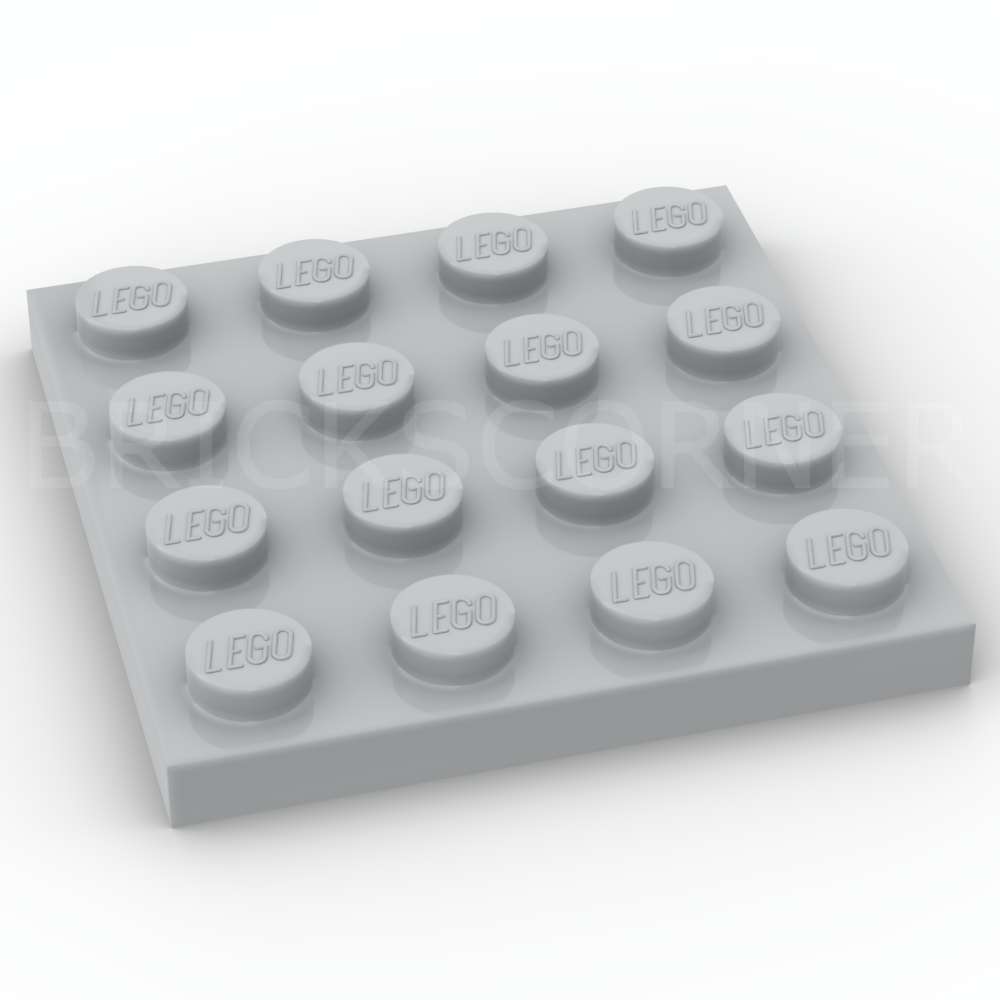 LEGO® Plaque 4 x 4 - 3031 - Medium Stone Gray