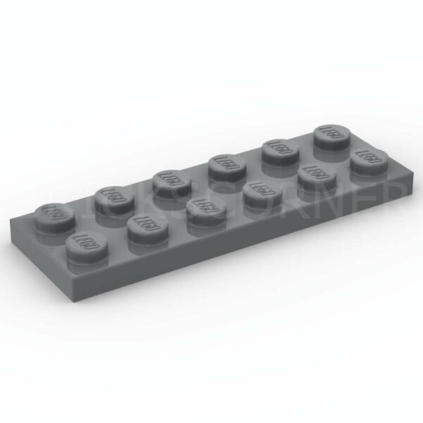 LEGO® Plaque 2 x 6 - 3795 - Dark Stone Gray