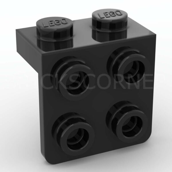 LEGO® Support Perpendiculaire / Bracket 1 x 2 - 2 x 2 - 44728 - Noir