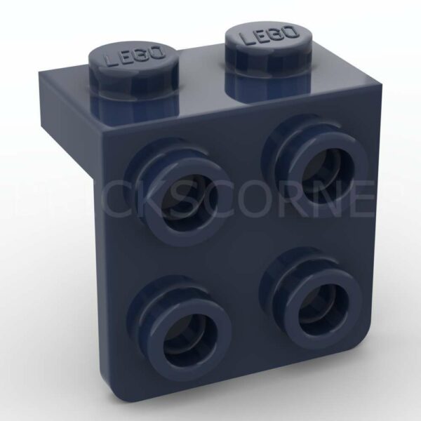 LEGO® Support Perpendiculaire / Bracket 1 x 2 - 2 x 2 - 44728 - Bleu Foncé