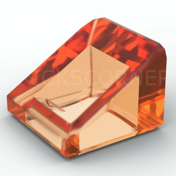 LEGO® Pente 30° 1 x 1 x 2/3 - 54200 - Orange Transparent