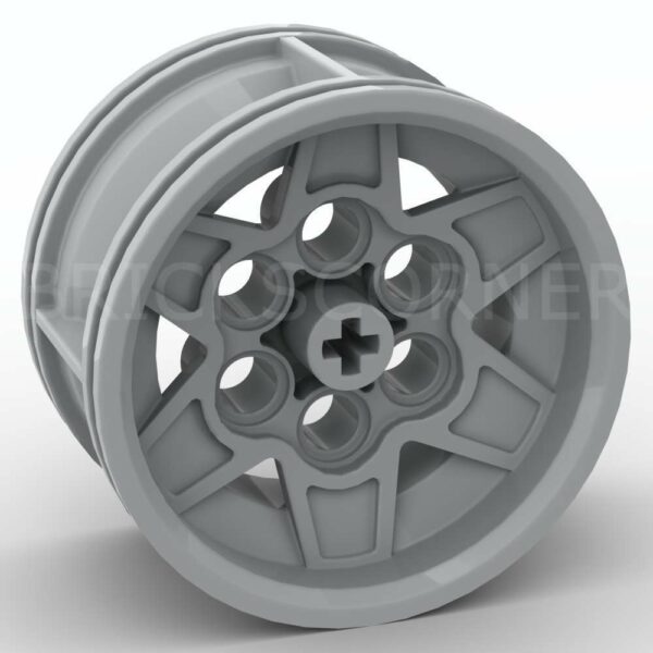 LEGO® Roue / Jante 43.2mm D. x 26mm - 56908 - Medium Stone Gray