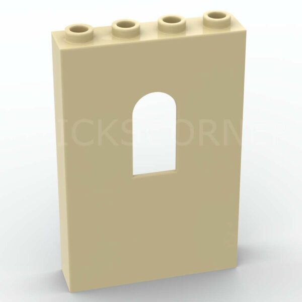 LEGO® Cloison / Mur 1 x 4 x 5 avec Fenêtre - 60808 - Beige