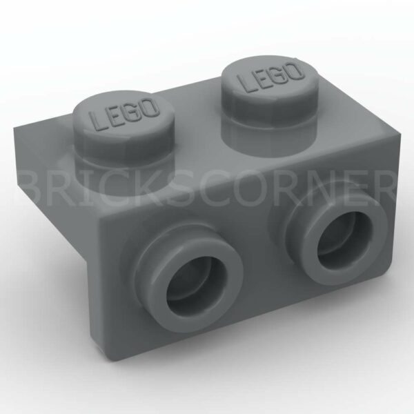 LEGO® Support Perpendiculaire / Bracket 1 x 2 - 1 x 2 - 99781 - Dark Stone Gray