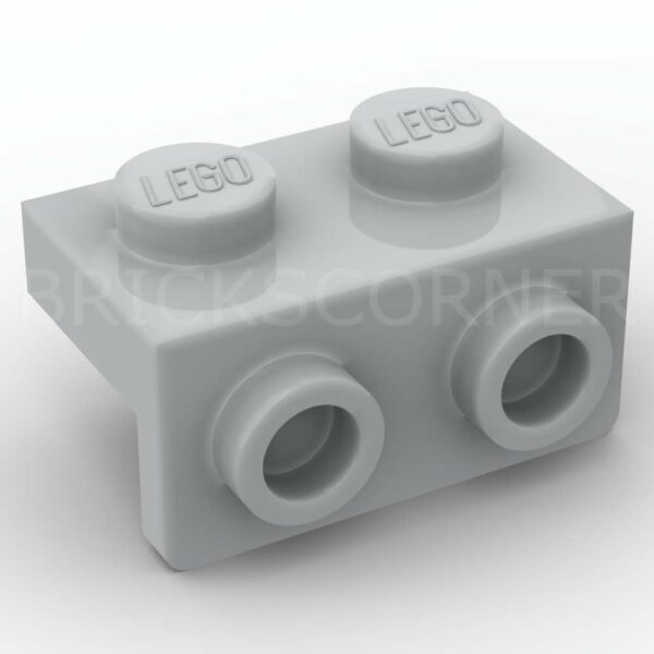 LEGO® Support Perpendiculaire / Bracket 1 x 2 - 1 x 2 - 99781 - Medium Stone Gray
