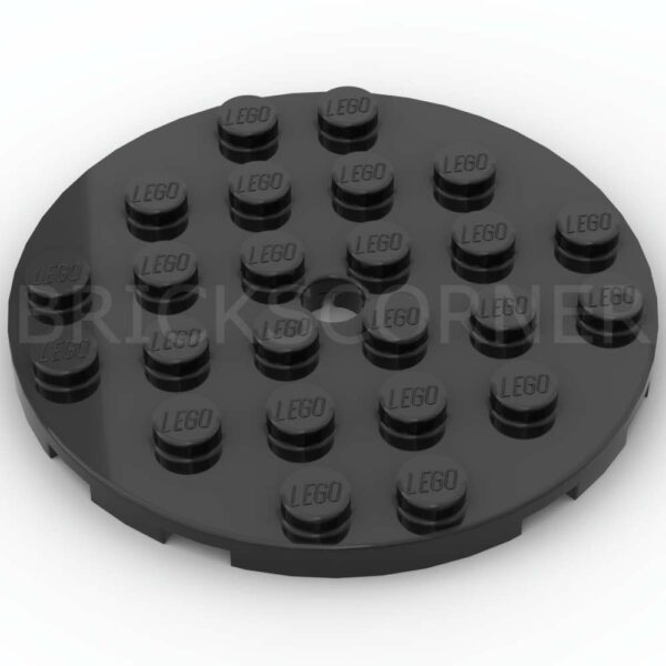 LEGO® Plaque Ronde 6 x 6 avec Trou - 11213 - Noir