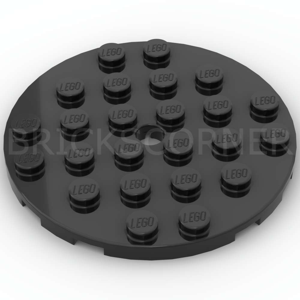 LEGO® Plaque Ronde 6 x 6 avec Trou - 11213 - Noir
