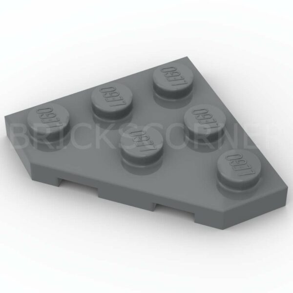 LEGO® Plaque 3 x 3 Coin Coupé - 2450 - Dark Stone Gray