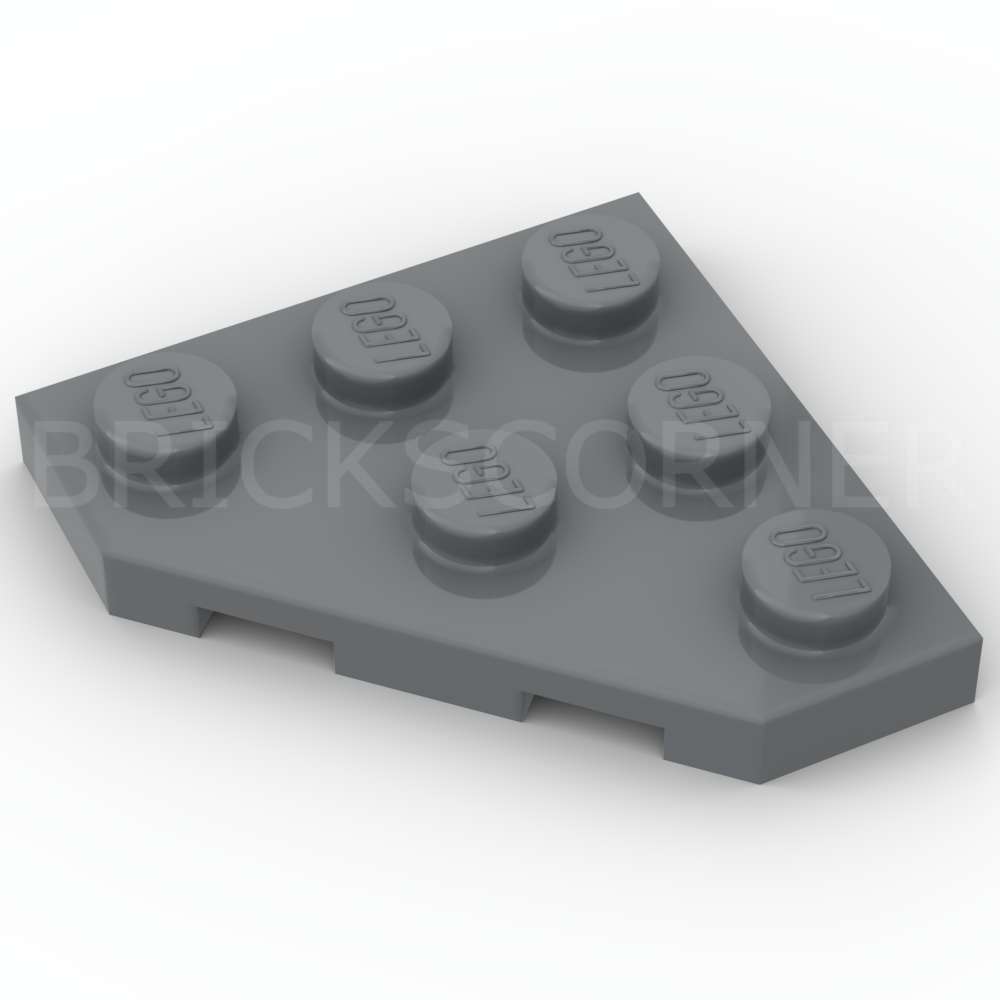 LEGO® Plaque 3 x 3 Coin Coupé - 2450 - Dark Stone Gray