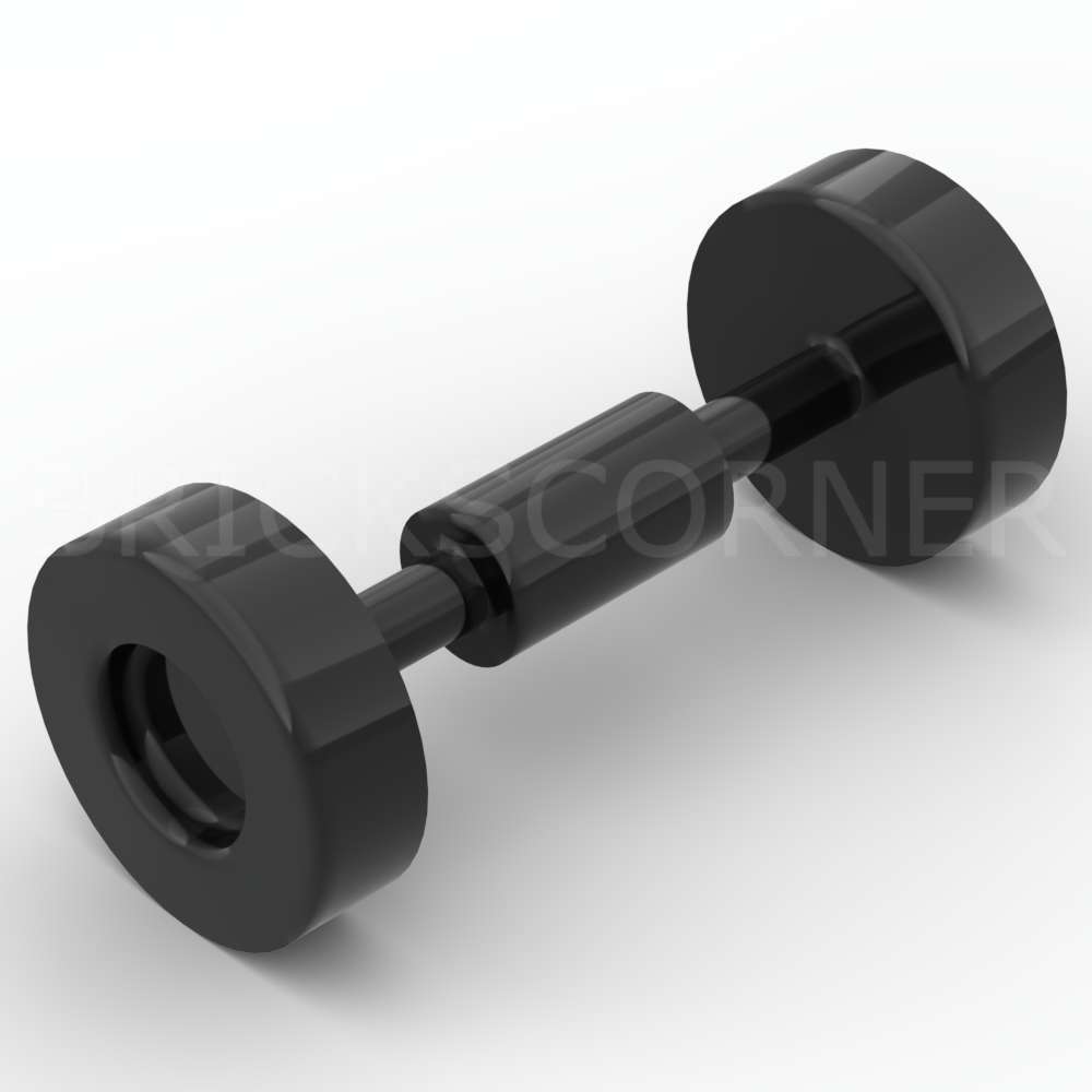 LEGO® Roues Skateboard / Chariot - 2496 - Noir