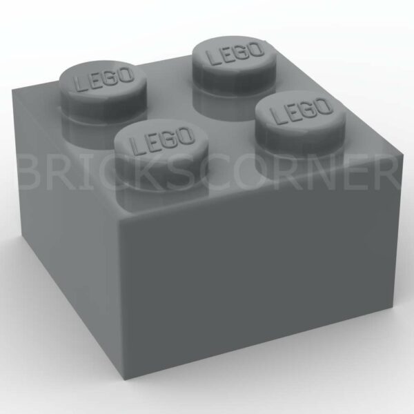LEGO® Brique 2 x 2 - 3003 - Dark Stone Gray