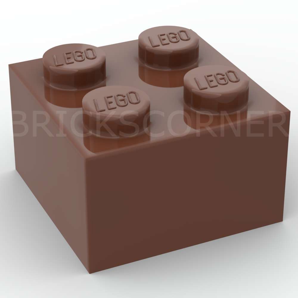 LEGO® Brique 2 x 2 - 3003 - Brun