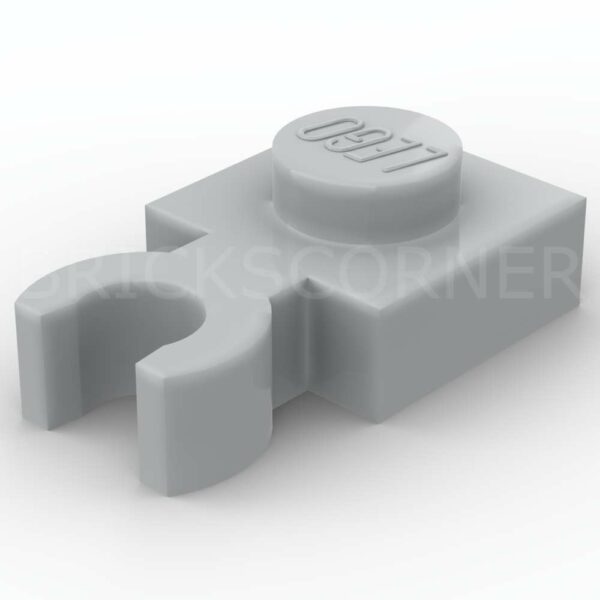LEGO® Plaque Modifiée 1 x 1 avec Clip Vertical - 60897 (4085d) - Medium Stone Gray