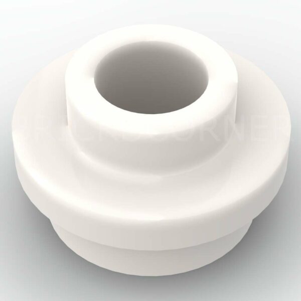LEGO® Plaque Ronde 1 x 1 Tenon Ouvert - 85861 - Blanc