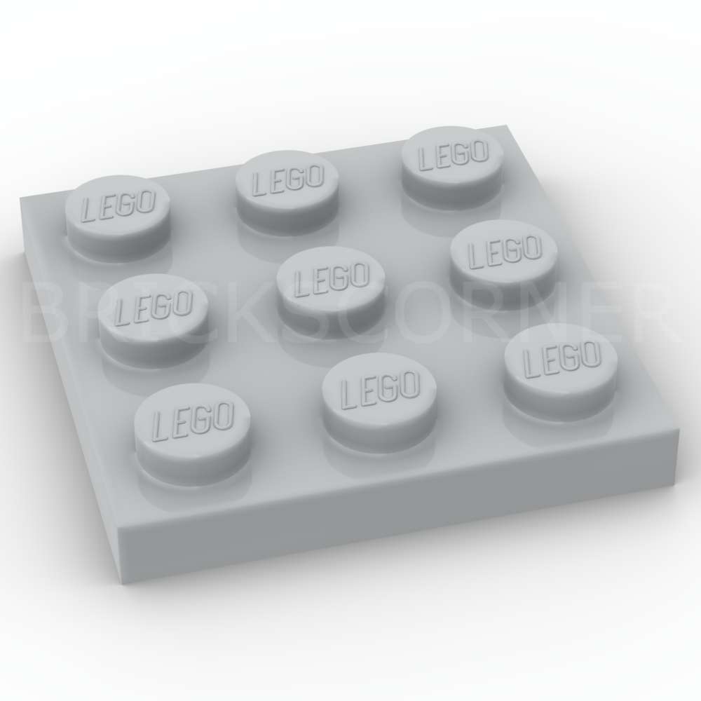 LEGO® Plaque 3 x 3 - 11212 - Medium Stone Gray