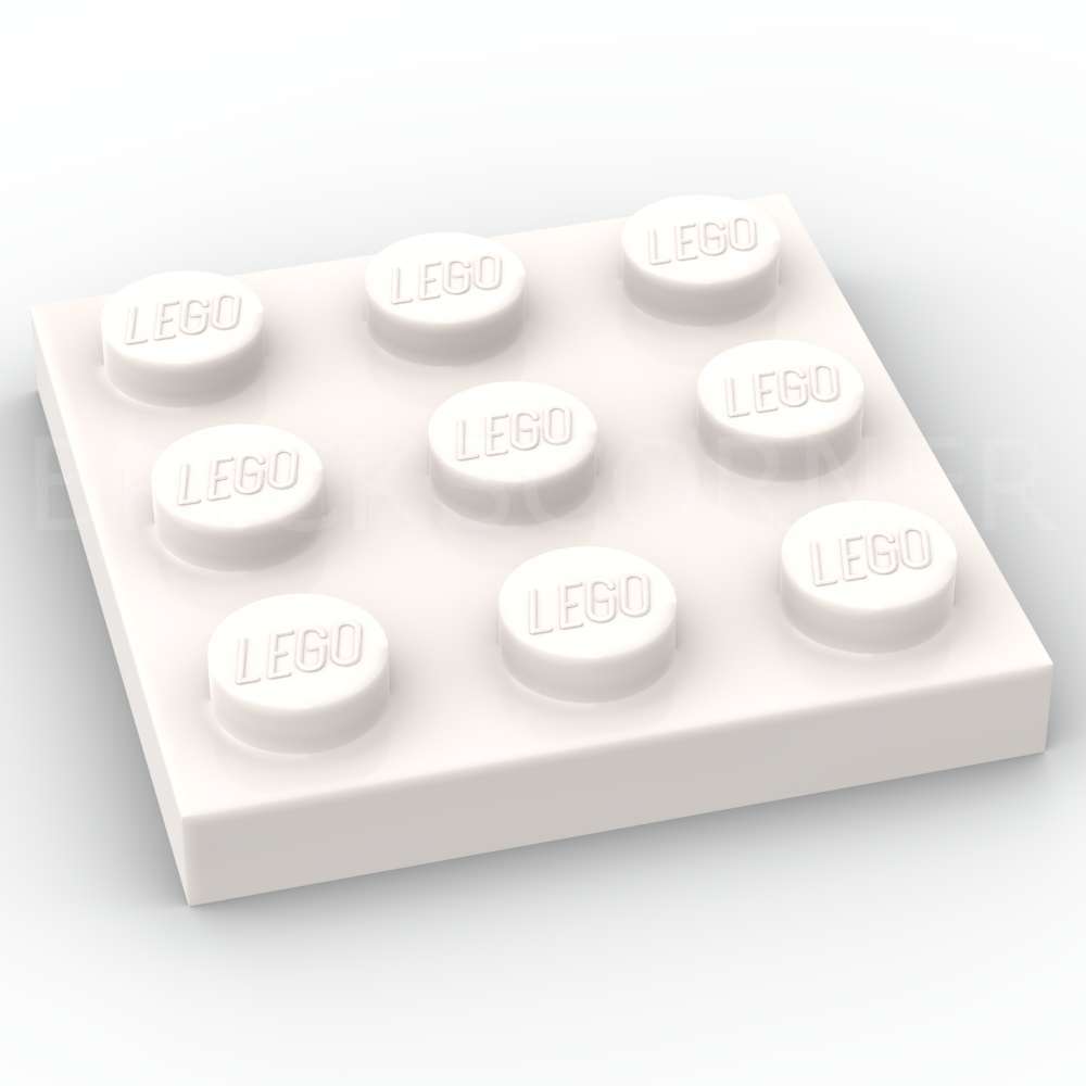 LEGO® Plaque 3 x 3 - 11212 - Blanc