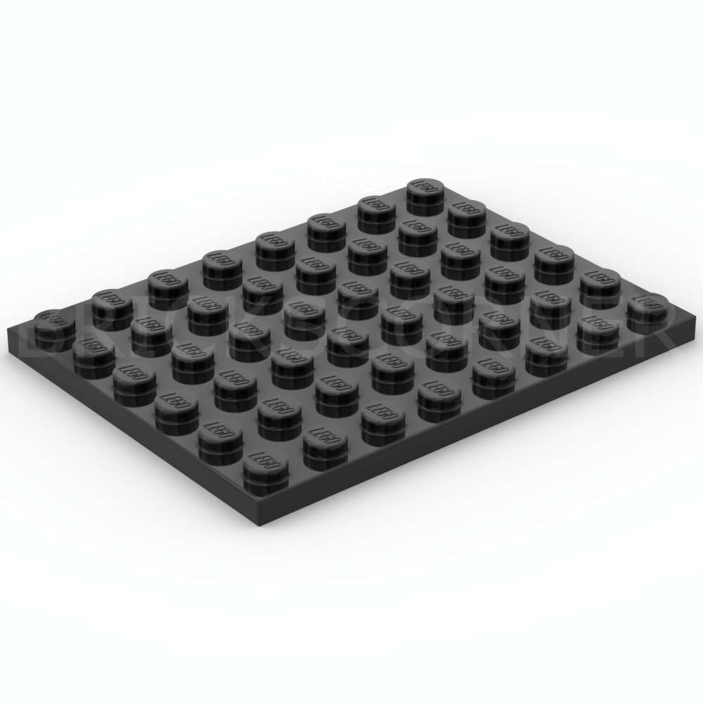 LEGO® Plaque 6 x 8 - 3036 - Noir