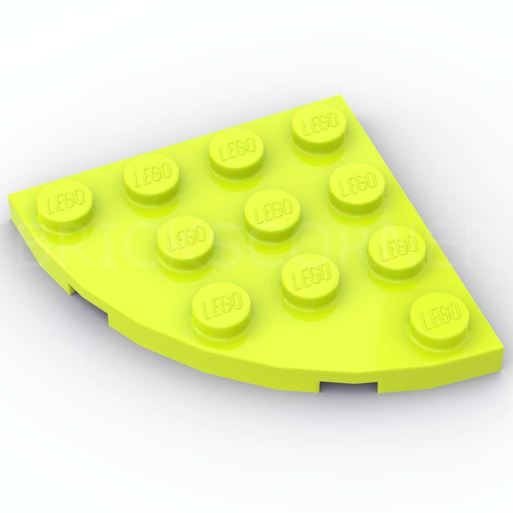 LEGO® Plaque 4 x 4 Coin Rond - 30565 - Lime