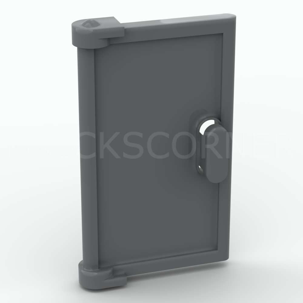 LEGO® Porte 1 x 2 x 3 avec Poignée Verticale - 60614 - Dark Stone Gray