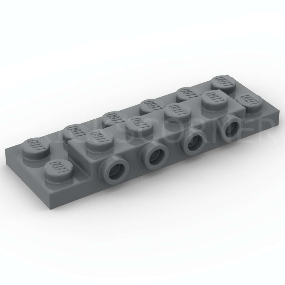 LEGO® Plaque Modifiée 2 x 6 x 2/3 avec 4 Tenons sur un Côté - 87609 - Dark Stone Gray