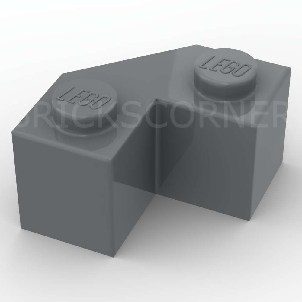 LEGO® Brique Modifiée 2 x 2 Angle 45° "Facet" - 87620 - Dark Stone Gray