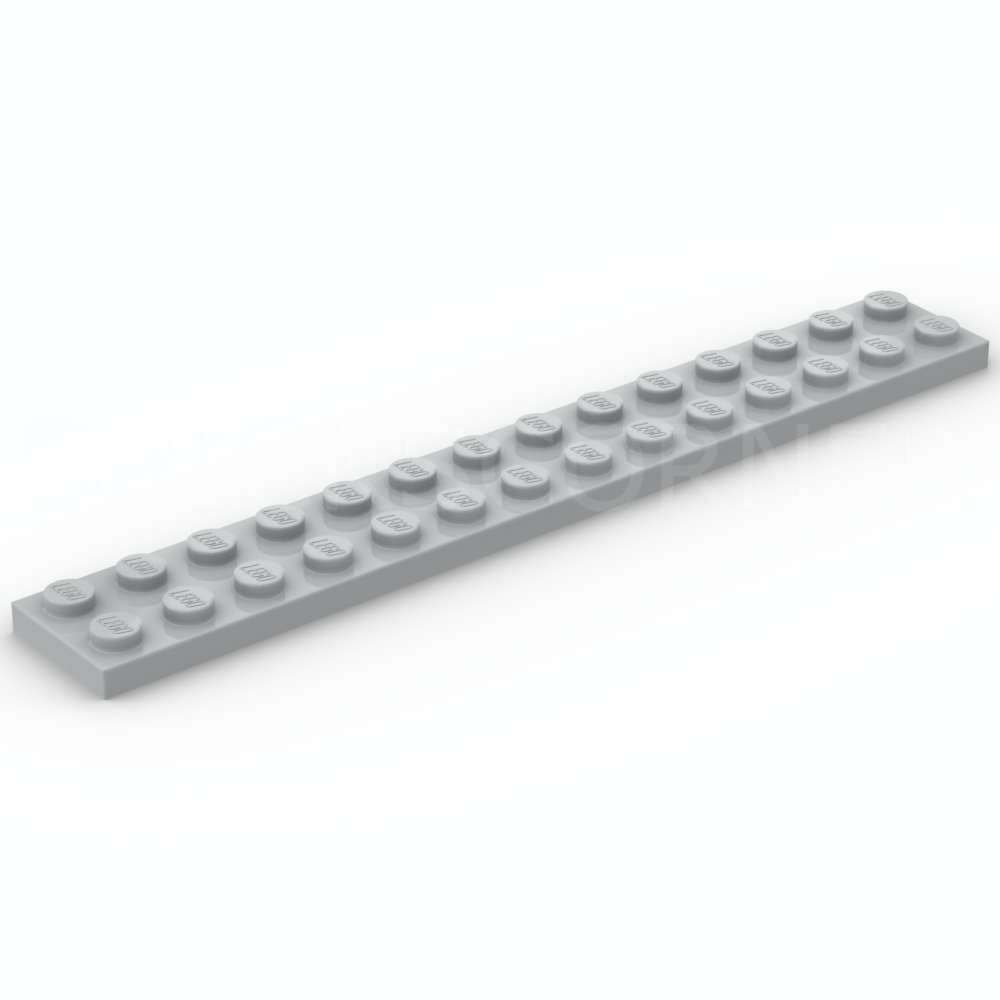 LEGO® Plaque 2 x 14 - 91988 - Medium Stone Gray