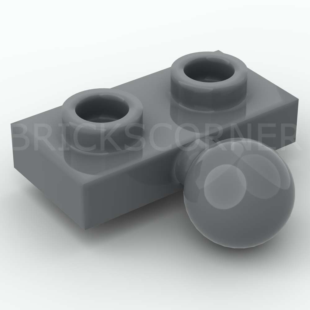 LEGO® Plaque Modifiée 1 x 2 avec Boule - 14417 - Dark Stone Gray