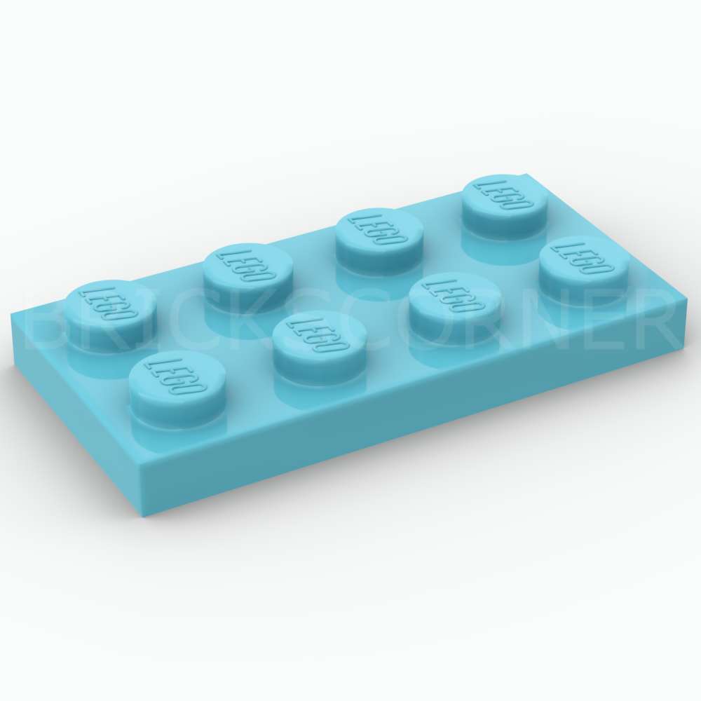 LEGO® Plaque 2 x 4 - 3020 - Azur Moyen