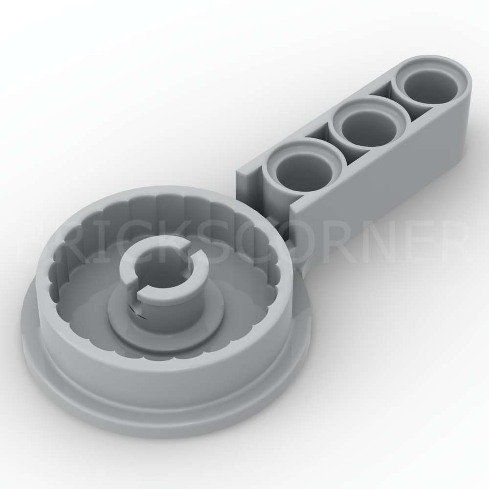 LEGO® Rotule Articulée sur Bras de Structure 3L avec Pin Large - 44225 - Medium Stone Gray