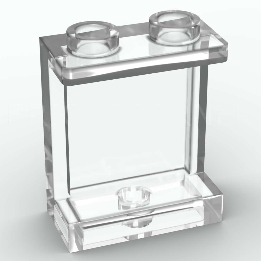 LEGO® Cloison 1 x 2 x 2 - 87552 - Transparent