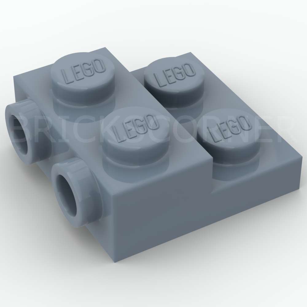 LEGO® Plaque Modifiée 2 x 2 x 2/3 avec Tenons sur une Face - 99206 - Bleu Sable