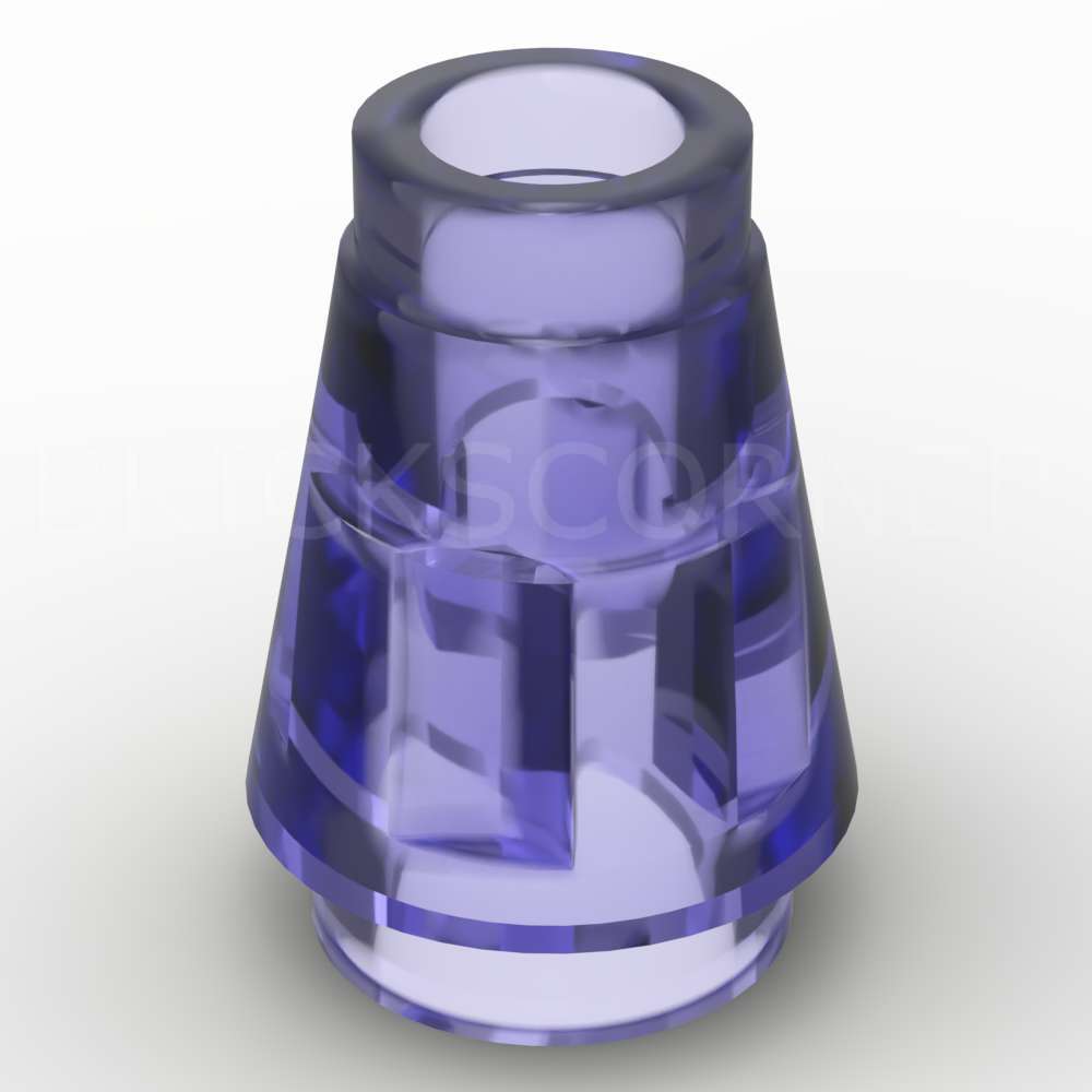 LEGO® Cône 1 x 1 - 4589b - Violet Transparent