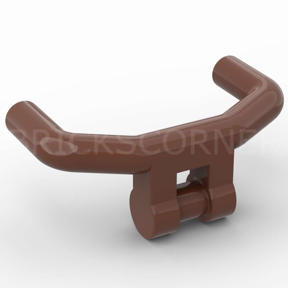 LEGO® Accessoire Minifig Guidon Poignées Angulaires - 98397 - Brun