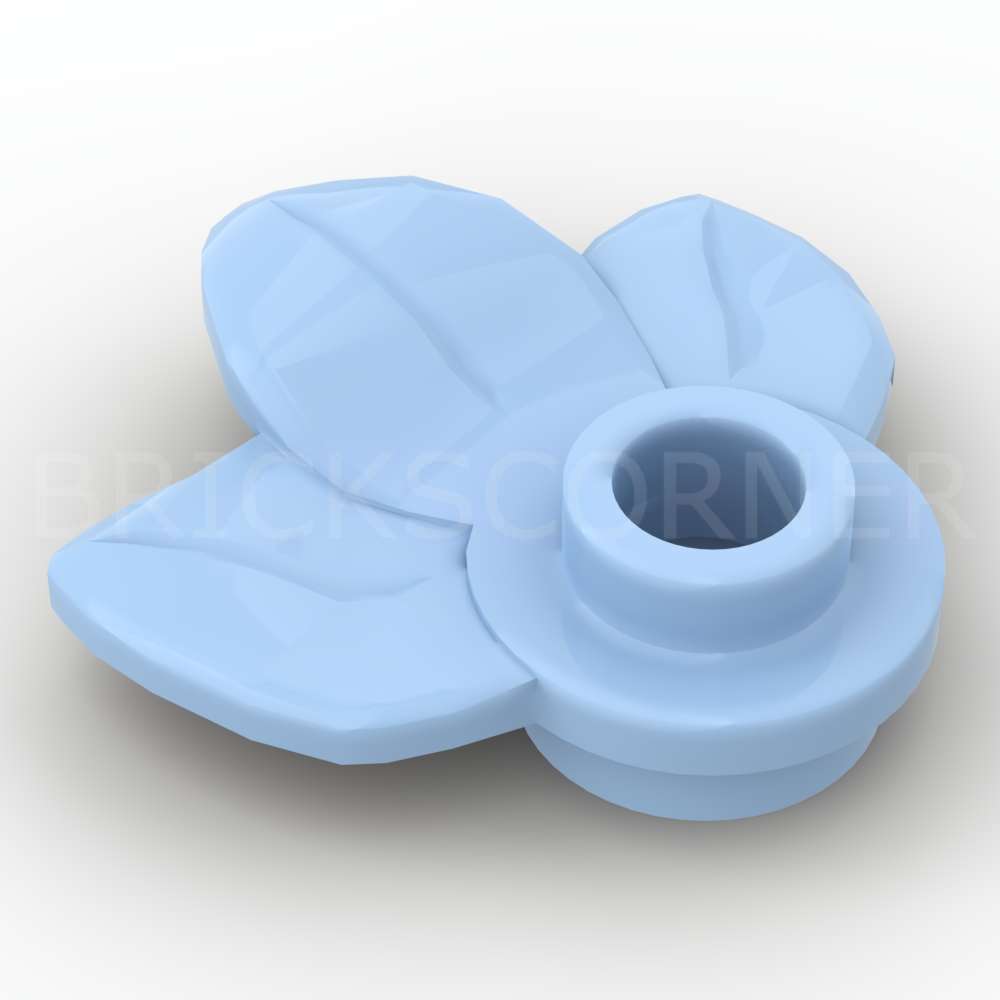 LEGO® Plante 1 x 1 avec 3 Feuilles / Pétales - 32607 - Bleu Ciel Clair