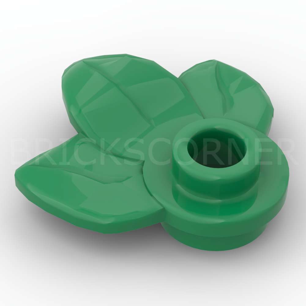 LEGO® Plante 1 x 1 avec 3 Feuilles / Pétales - 32607 - Vert