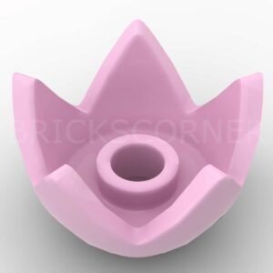 LEGO® Minifigure Couvre-Chef / Plante Couronne 5 Pointes - 39262 - Rose Clair