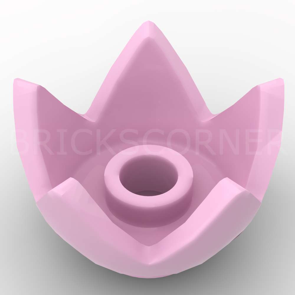 LEGO® Minifigure Couvre-Chef / Plante Couronne 5 Pointes - 39262 - Rose Clair