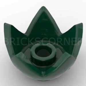 LEGO® Minifigure Couvre-Chef / Plante Couronne 5 Pointes - 39262 - Vert Foncé
