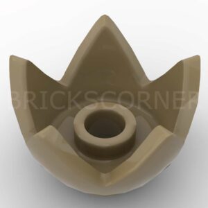 LEGO® Minifigure Couvre-Chef / Plante Couronne 5 Pointes - 39262 - Beige Foncé