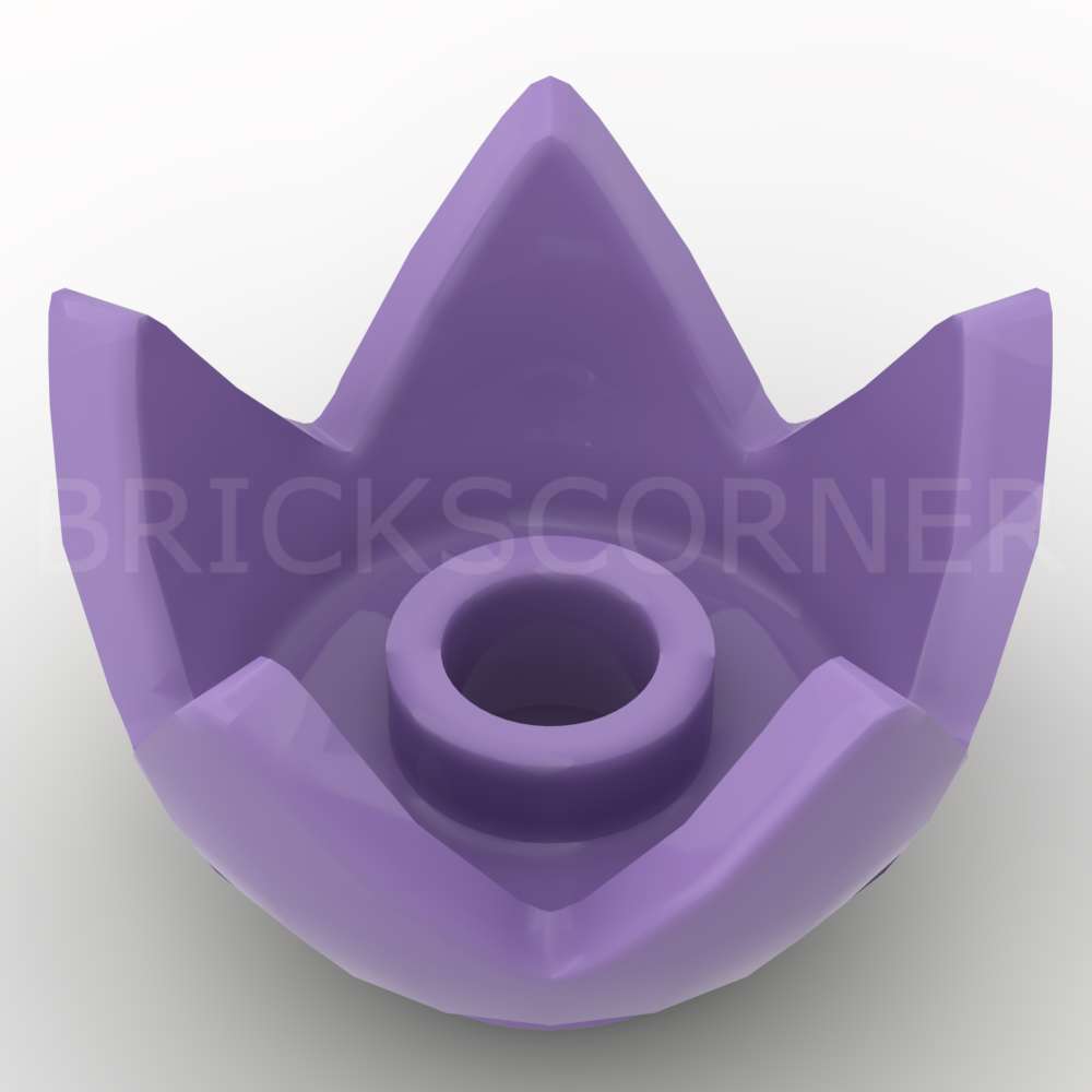 LEGO® Minifigure Couvre-Chef / Plante Couronne 5 Pointes - 39262 - Lavande Moyen