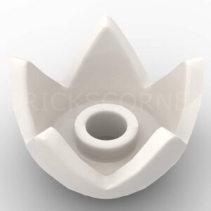 LEGO® Minifigure Couvre-Chef / Plante Couronne 5 Pointes - 39262 - Blanc