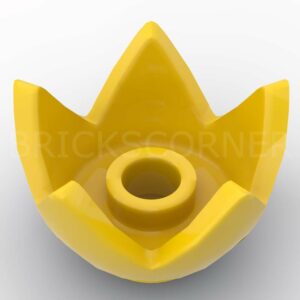 LEGO® Minifigure Couvre-Chef / Plante Couronne 5 Pointes - 39262 - Jaune