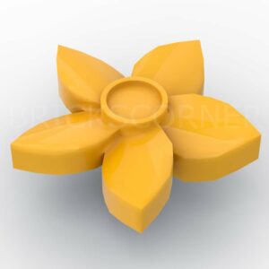 LEGO® Friends Fleurs 5 Pétales Accessoire de Cheveux / Chapeau - 18853 - Orange Clair