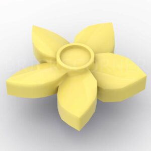LEGO® Friends Fleurs 5 Pétales Accessoire de Cheveux / Chapeau - 18853 - Jaune Clair