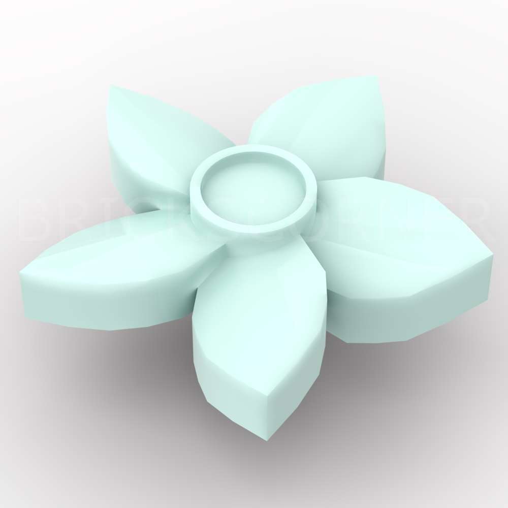 LEGO® Friends Fleurs 5 Pétales Accessoire de Cheveux / Chapeau - 18853 - Bleu Aqua Clair